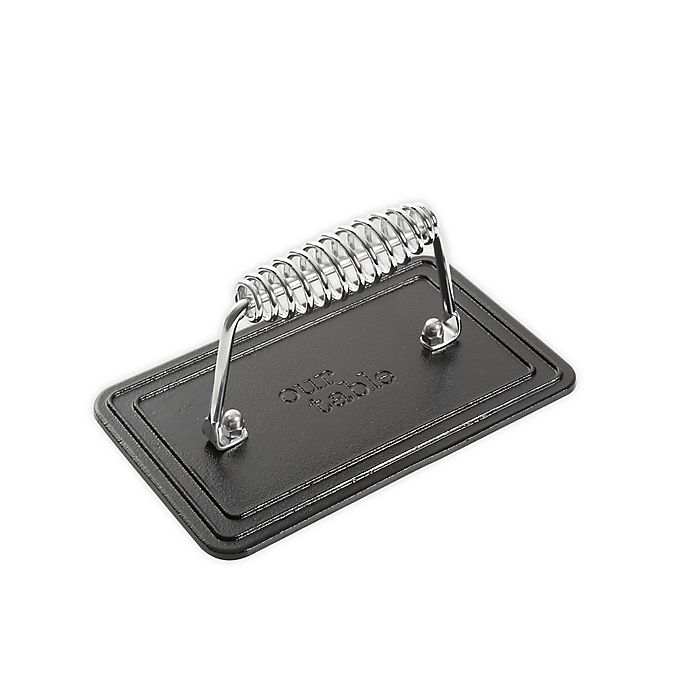 Our Table™ Preseasoned Cast Iron Grill Press in Black