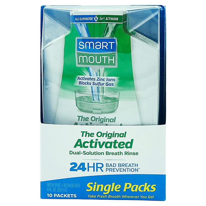 Smart Mouth™ Activated Mouthwash™ 10-Count On-The-Go Travel Packs in Fresh Mint
