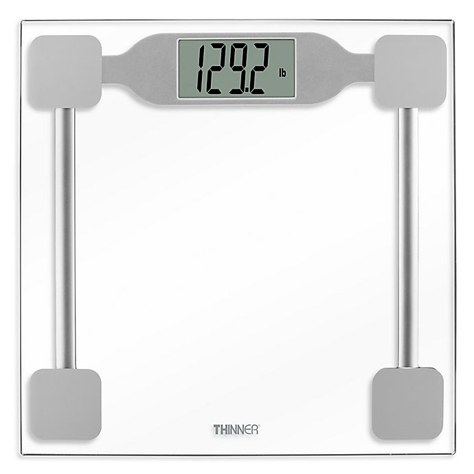 Thinner By Conair Digital Precision Glass Bathroom Scale In Silver Bed Bath Beyond - Do Bathroom Scales Lose Accuracy