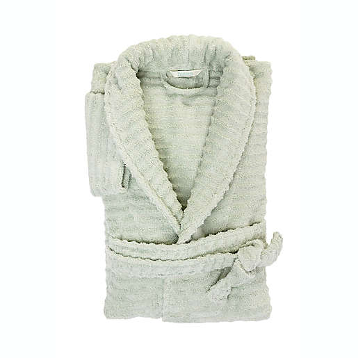 bedbathandbeyond.com | Haven™ Wave Organic Cotton Large/X-Large Robe in Sky Grey