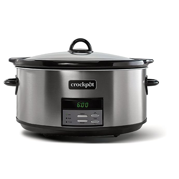 Crockpot™ 8 qt. Programmable Slow Cooker in Black Stainless