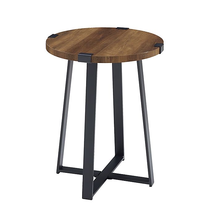 Forest Gate™ Sage Industrial Modern Round Side Table