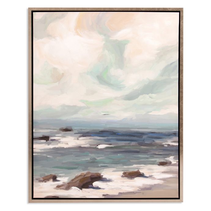Patton Wall D cor Storm Shore 30 Inch X 38 Inch Framed Canvas Wall Art 