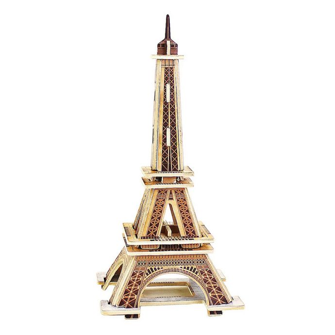 Hands Craft Eiffel Tower 22-Piece DIY 3D Wooden Puzzle | Bed Bath & Beyond