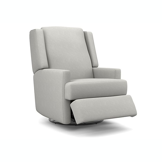 Best Chairs Ainsley Swivel Glider Recliner in Grey