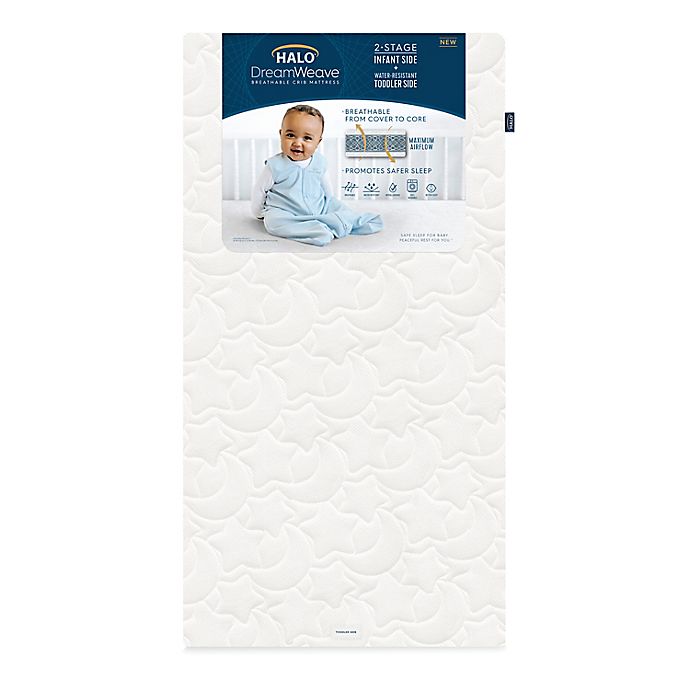 HALO® DreamWeave™ Breathable Crib Mattress in White