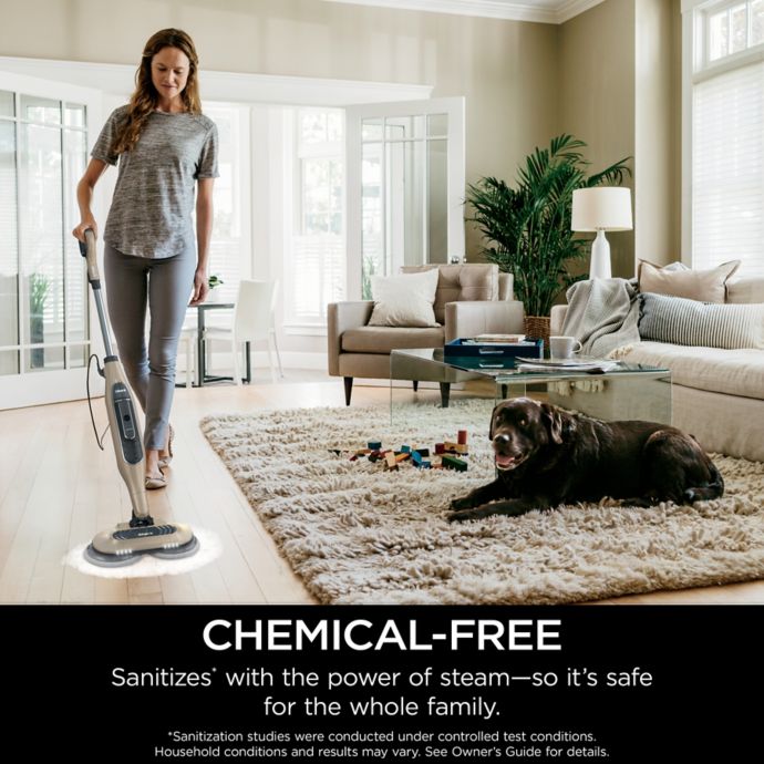 Shark® Steam & Scrub Steam Mop in Green/Silver