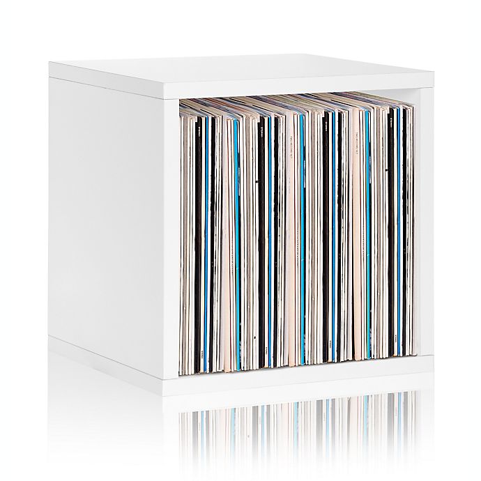 Way Basics Tool-Free Assembly zBoard paperboard Stackable Extra Large Storage Cube in White