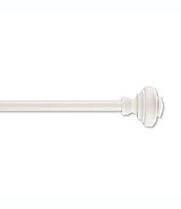 Set de cortinero ajustable de acero Simply Essential™ Doorknob de 91.44 cm a 1.82 m color blanco satinado