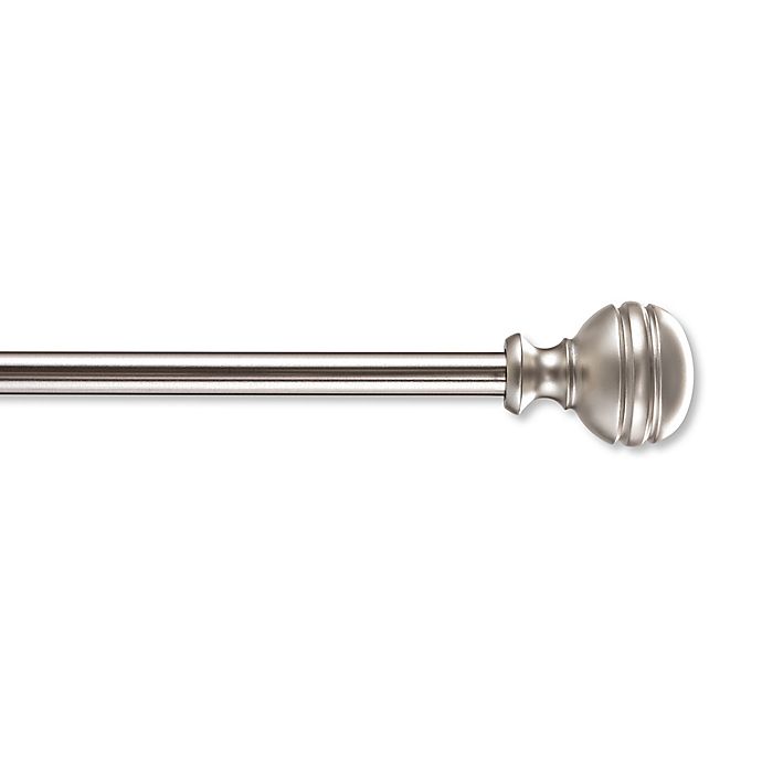 Simply Essential™ Orbit Adjustable Single Curtain Rod Set in Brushed Nickel