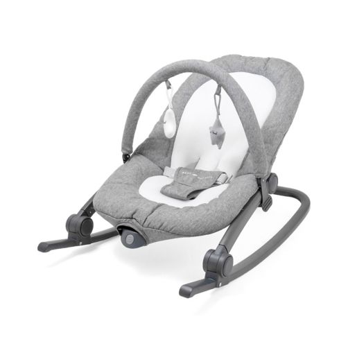 Baby Delight Aura Deluxe Travel Musical Rocker Bouncer In Charcoal Tweed Bed Bath Beyond