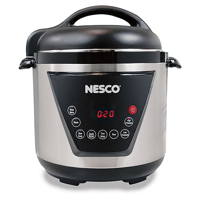 Nesco 11 Qt Digital Stainless Steel Pressure Cooker Slow Cooking Multi Function 