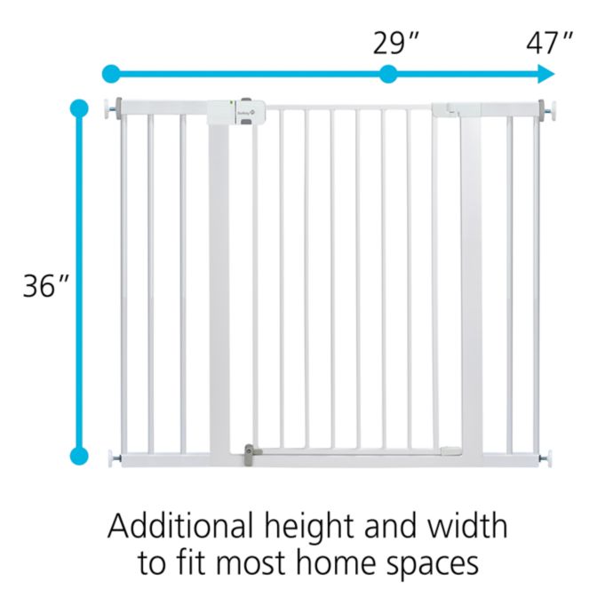 Safety 1st® Easy Install Extra Tall and Wide Gate in White