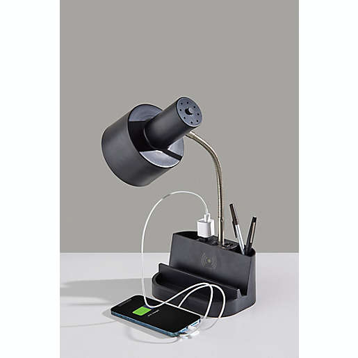 Qi Charging Organizer Desk Lamp With, Equip Your Space Functional Tablet Organizer Desk Lamp