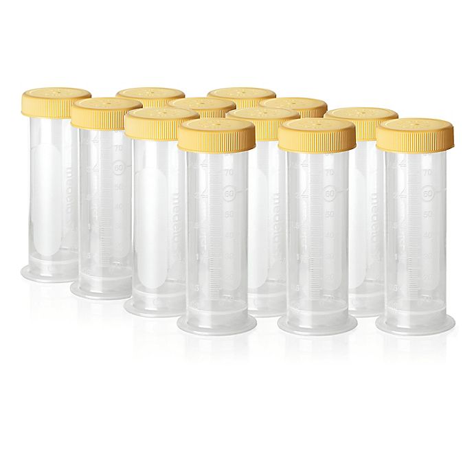 Medela® Breast Milk Freezing and Storage 2.7oz Containers with Lids Set of 12
