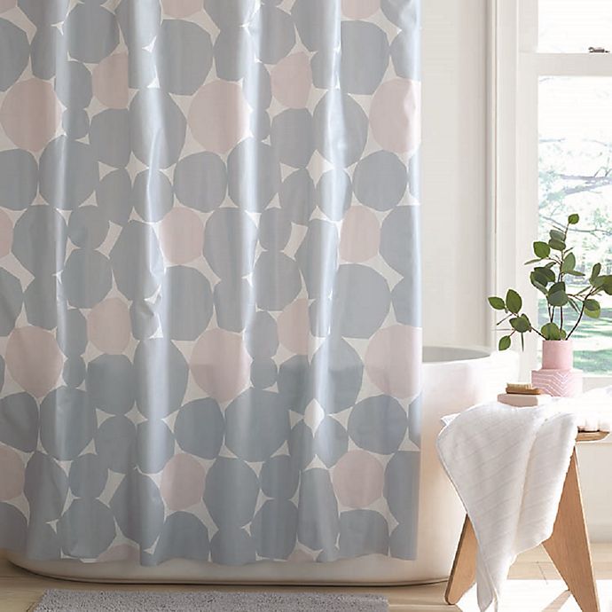 Simply Essential™ Abstract Dot PEVA Shower Curtain