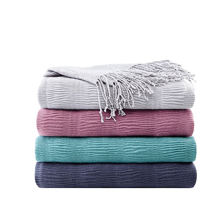 INK+IVY Reeve Ruched Throw Blanket
