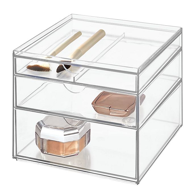 Squared Away™ 3-Drawer Stackable Cosmetic Organizer