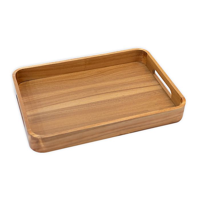 Our Table™ Hayden 20-Inch Acacia Wood Rectangular Serving Tray in Brown