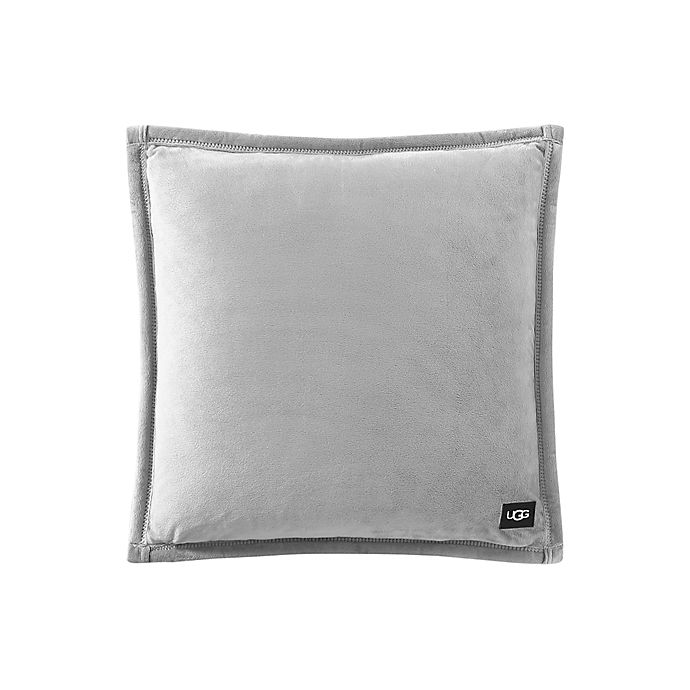 UGG® Coco Luxe Square Throw Pillow in Seal Grey