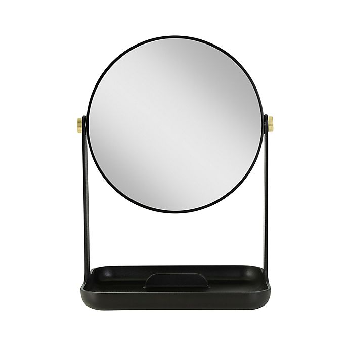 Zadro® Bondi Dual-Sided Vanity Mirror with Accessory Tray and Phone Holder