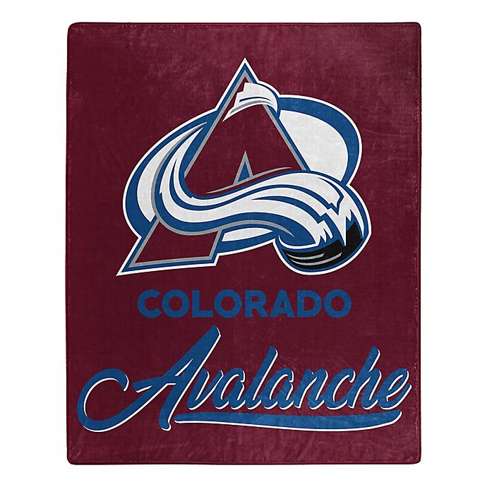 NHL Colorado Avalanche Signature Raschel Throw Blanket