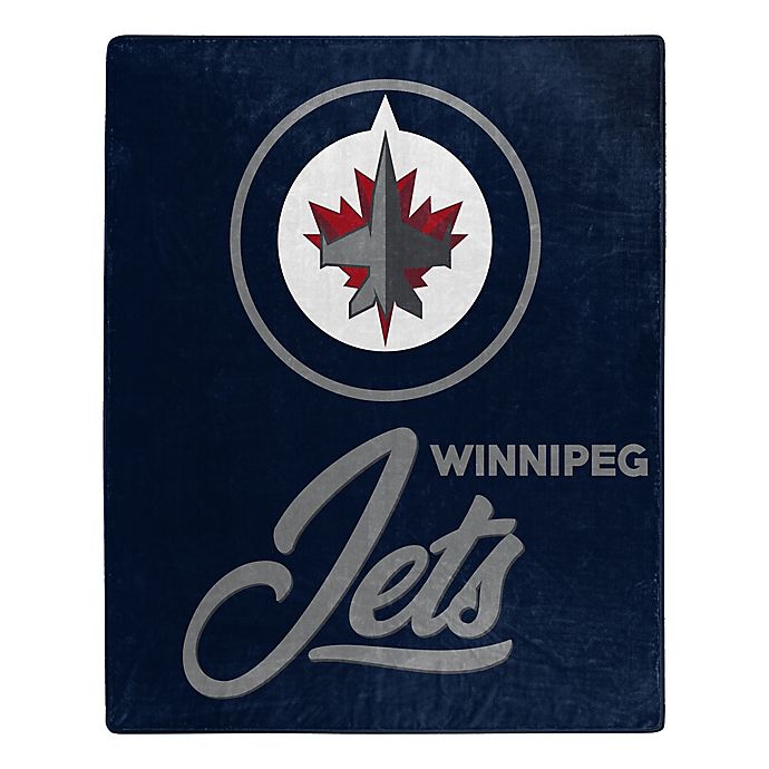 NHL Winnipeg Jets Signature Raschel Throw Blanket