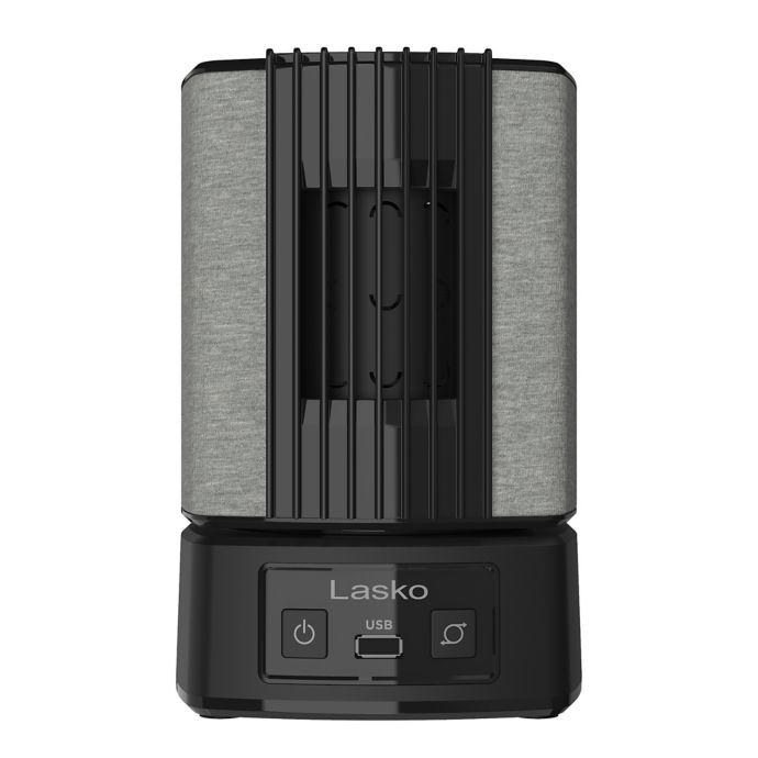 Lasko SlumberBreeze 2-in-1 Personal Fan with White Noise in Black