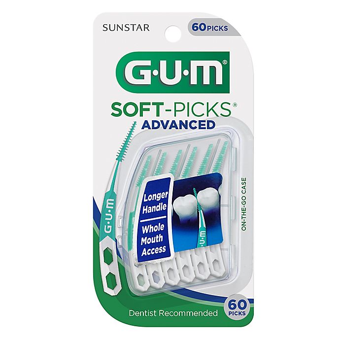 GUM® Soft-Picks® Advanced 60-Count On-The-Go Picks