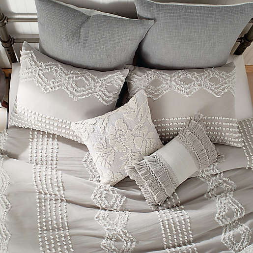 Peri Home Cut Geo Comforter Set Bed, Peri Home Cut Geo Duvet Cover Lilac