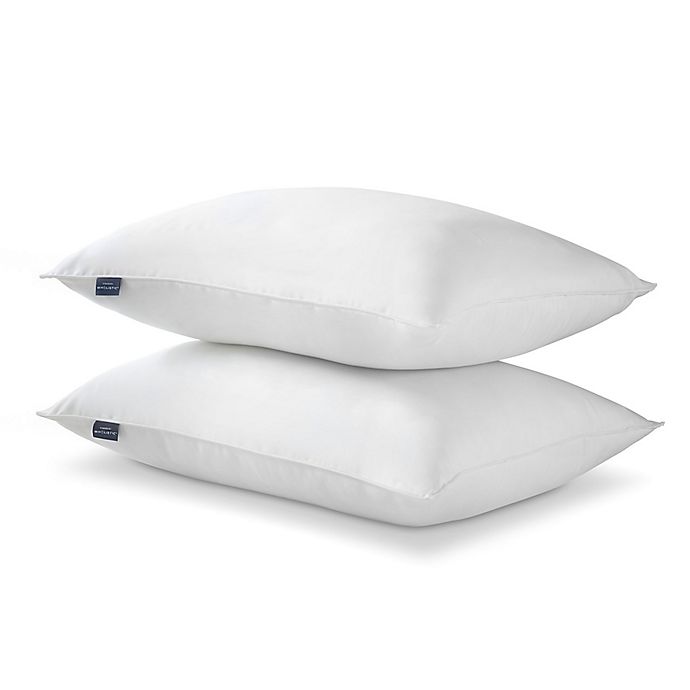 2 Pack Down Alternative Pillow 400 Thread Count Cotton Cover Hypoallergenic 