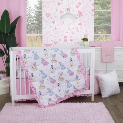 Disney Little Princess 6-Piece Crib Bedding Set in Pink