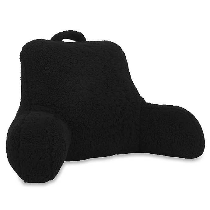 Arlee Home Fashions® Faux Sherpa Backrest Pillow in Black