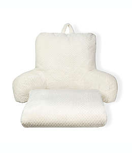 Set de frazada y almohada de respaldo de poliéster Simply Essential™ Honeycomb color blanco