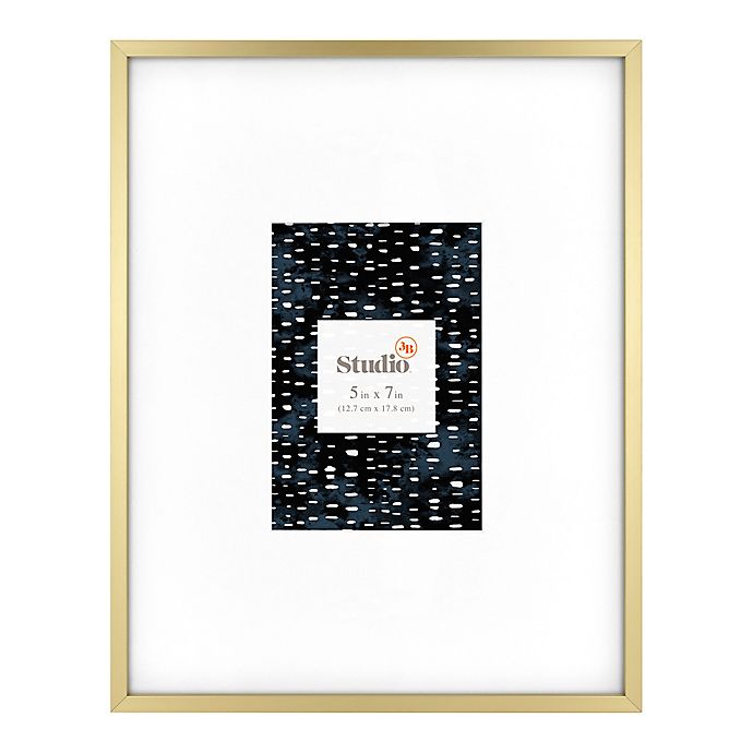 Studio 3B™ 5-Inch x 7-Inch Oversized Matted Frame in Gold