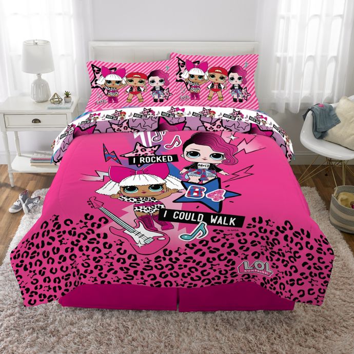 fitted/flat + Pillowcase 4 Piece Full Sheet Set LOL Surprise BRAND NEW! 