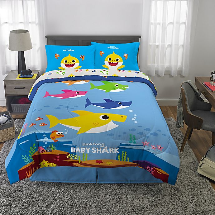 Details about   Pinkfong BABY SHARK 5 pc TWIN Bedding Set Kids Bedding New 