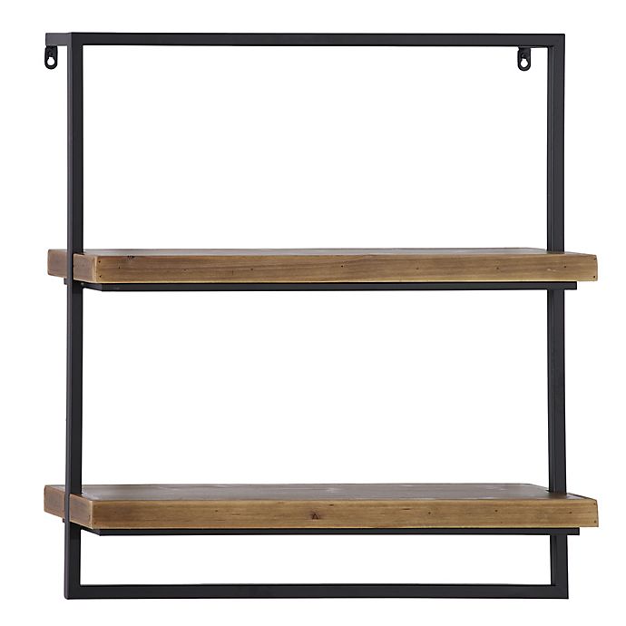 Wood Industrial Wall Shelf, Are Floating Shelves Still In Style 2021