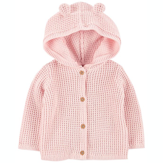 carter's® Hooded Cardigan in Pink