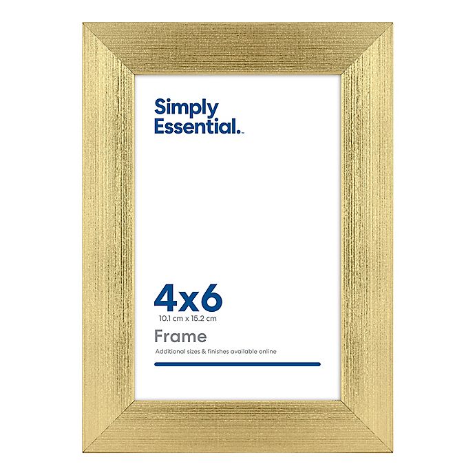 Simply Essential™ Gallery 4-Inch x 6-Inch Wood Picture Frame in Gold