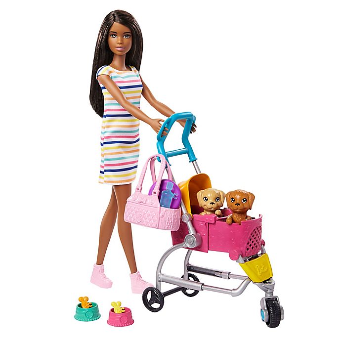 Mattel 11-Piece Barbie® Stroll 'n Play Pup Playset