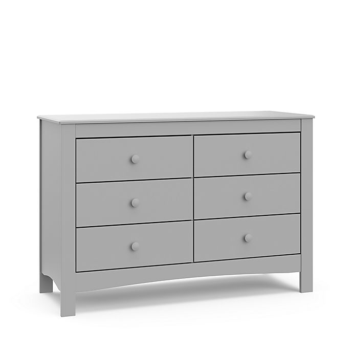 Graco® Noah 6-Drawer Double Dresser in Pebble Grey