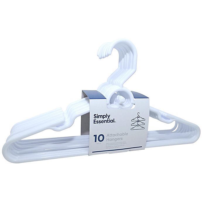 Simply Essential™ Attachable Hangers (Set of 10)