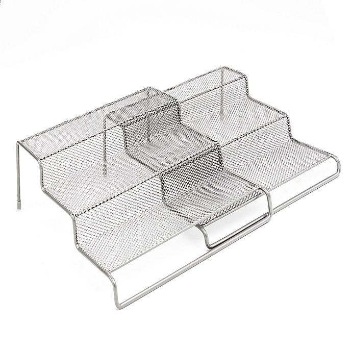 Squared Away™ 3-Tier Expandable Metal Mesh Storage Shelf