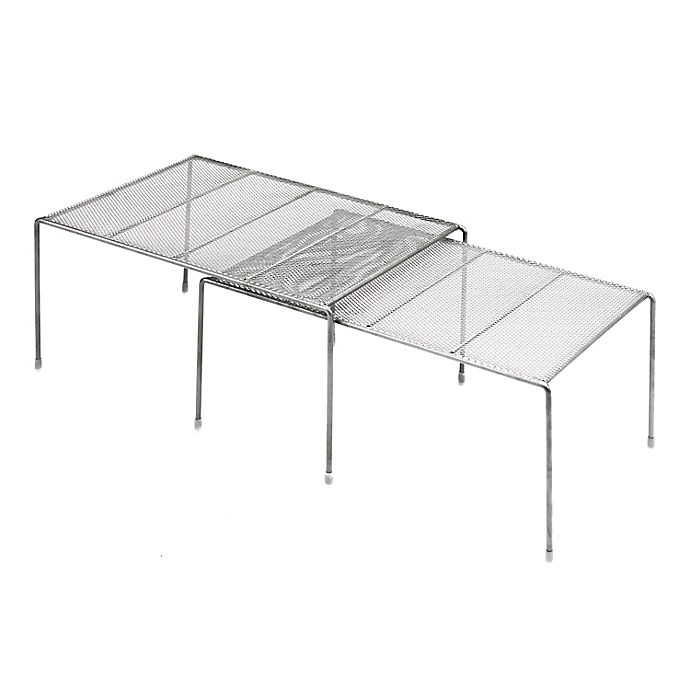 Squared Away™ Expandable Metal Mesh Cabinet Shelves (Set of 2)