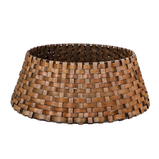 Bee Willow 27 Inch Wood Full Christmas Tree Collar In Brown Bed Bath Beyond