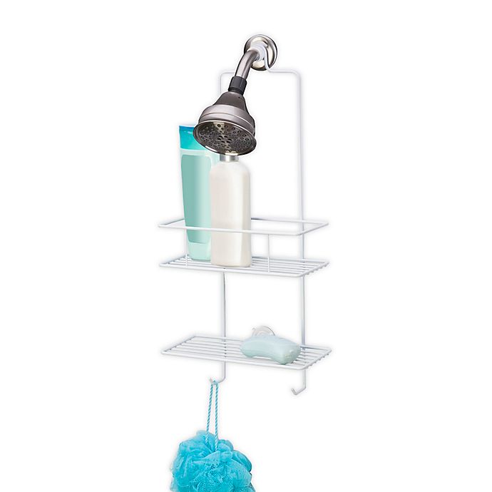 Simply Essential™ 2-Tier Shower Caddy in White