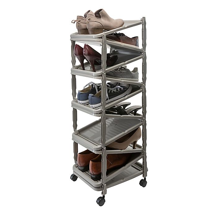 Simplify Collapsible Rolling Shoe Rack