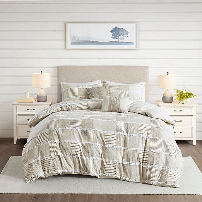 Madison Park® Schafer Cotton Clipped Comforter Set