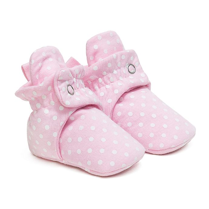 Ro+Me by Robeez® Size 0-3M Dottie Bootie in Light Pink/White